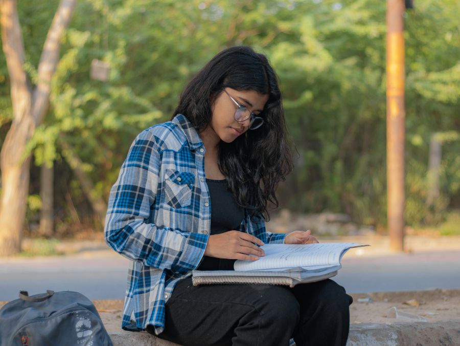 Student Reading book